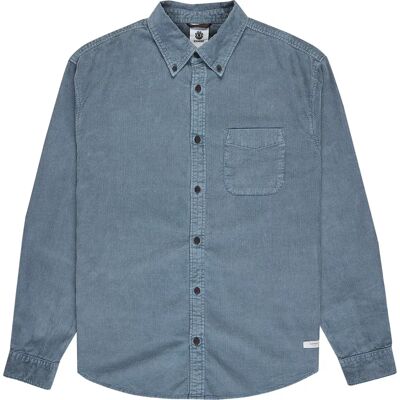Element Camicia A Maniche Lunghe Button Down Corduroy Regular Fit Blue Mirage M Element Camicia A Maniche Lunghe Button Down Corduroy Regular Fit Blue Mirage M