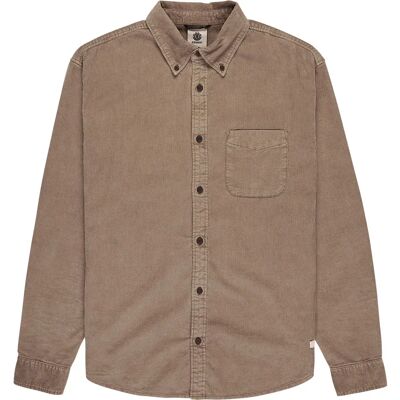 Element Camicia A Maniche Lunghe Button Down Corduroy Regular Fit Caribou M Element Camicia A Maniche Lunghe Button Down Corduroy Regular Fit Caribou M