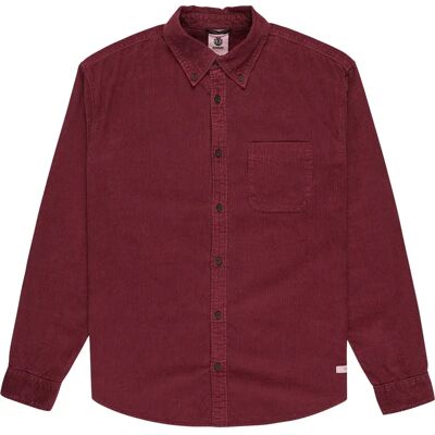 Element Camicia A Maniche Lunghe Button Down Corduroy Regular Fit Zinfandel L Element Camicia A Maniche Lunghe Button Down Corduroy Regular Fit Zinfandel L