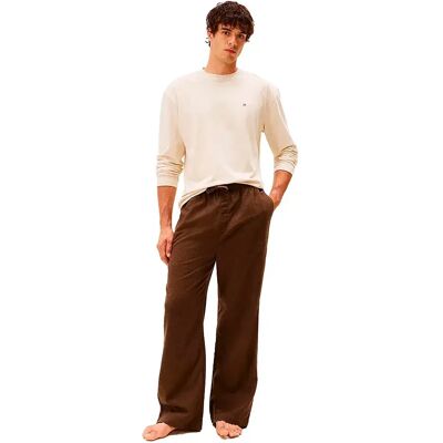 Tommy Hilfiger Pigiama A Maniche Lunghe Um0um03689 Newsprint Heather / Legacy Brown Heather S Tommy Hilfiger Pigiama A Maniche Lunghe Um0um03689 Newsprint Heather / Legacy Brown Heather S