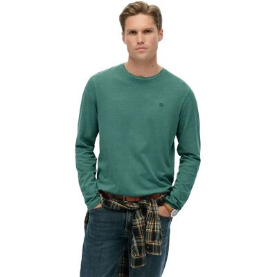 Superdry Maglietta A Maniche Lunghe Classic Essential Washed Slate Grey M Superdry Maglietta A Maniche Lunghe Classic Essential Washed Slate Grey M