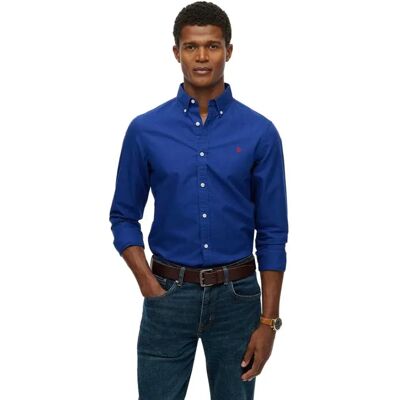 Superdry Camicia A Maniche Lunghe Classic Oxford Marine Navy 2XL Superdry Camicia A Maniche Lunghe Classic Oxford Marine Navy 2XL