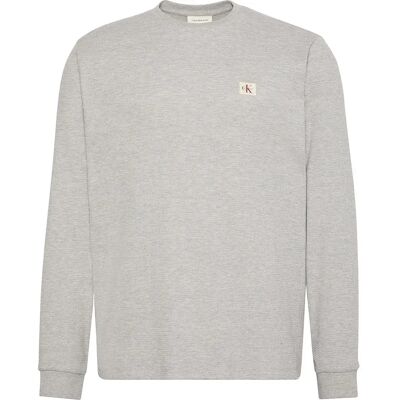 Calvin Klein Jeans Maglietta A Maniche Lunghe Lv00em217 Heroic Grey Heather M Calvin Klein Jeans Maglietta A Maniche Lunghe Lv00em217 Heroic Grey Heather M