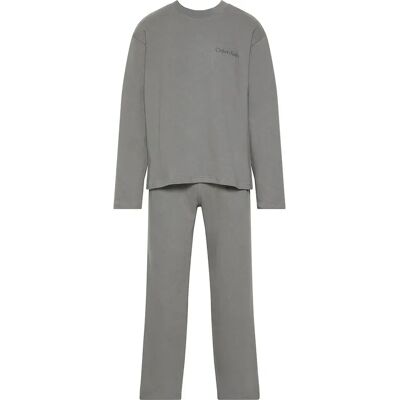 Calvin Klein Pigiama A Maniche Lunghe Lv00nm2951 Smoke Screen M Calvin Klein Pigiama A Maniche Lunghe Lv00nm2951 Smoke Screen M