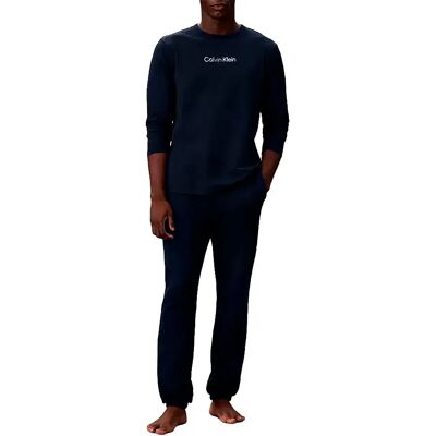 Calvin Klein Pigiama A Maniche Lunghe Lv00nm2957 Dark Denim XL Calvin Klein Pigiama A Maniche Lunghe Lv00nm2957 Dark Denim XL