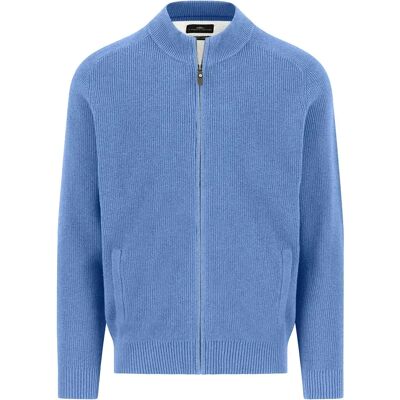 Fynch Hatton Maglione Con Zip Completo 1509206 Crystal Blue 2XL Fynch Hatton Maglione Con Zip Completo 1509206 Crystal Blue 2XL