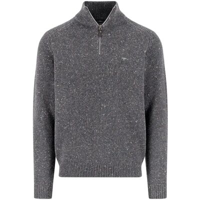 Fynch Hatton Maglione Con Mezza Zip 1510346 Steel L Fynch Hatton Maglione Con Mezza Zip 1510346 Steel L