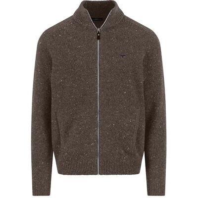 Fynch Hatton Maglione Con Zip Completo 1510347 Dark Chocolate 2XL Fynch Hatton Maglione Con Zip Completo 1510347 Dark Chocolate 2XL
