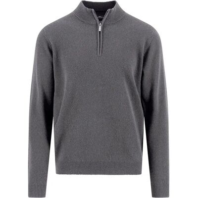 Fynch Hatton Maglione Con Mezza Zip 1510358 Steel S Fynch Hatton Maglione Con Mezza Zip 1510358 Steel S