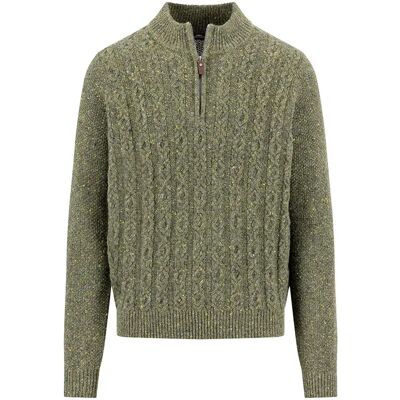 Fynch Hatton Maglione Con Mezza Zip 1510360 Dark Ivy 2XL Fynch Hatton Maglione Con Mezza Zip 1510360 Dark Ivy 2XL