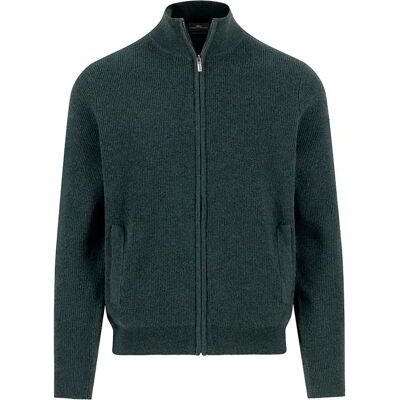 Fynch Hatton Maglione Con Zip Completo 1510806 Dark Ivy XL Fynch Hatton Maglione Con Zip Completo 1510806 Dark Ivy XL