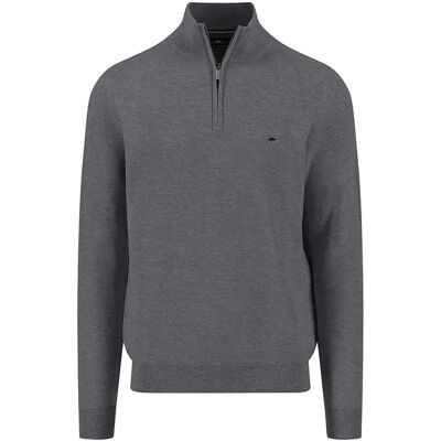 Fynch Hatton Maglione Con Mezza Zip 1514222 Steel M Fynch Hatton Maglione Con Mezza Zip 1514222 Steel M