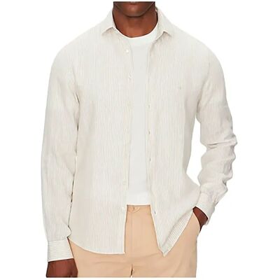 Calvin Klein Camicia A Maniche Lunghe K10k109332 Beige ACE 44 Calvin Klein Camicia A Maniche Lunghe K10k109332 Beige ACE 44
