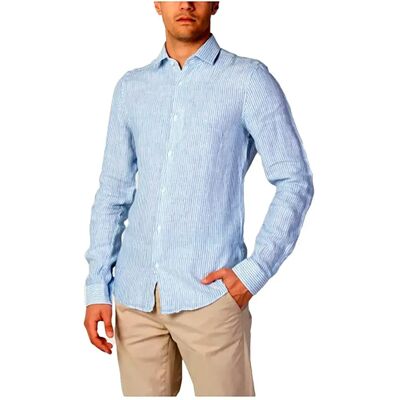 Calvin Klein Camicia A Maniche Lunghe K10k109332 Blue 37 Calvin Klein Camicia A Maniche Lunghe K10k109332 Blue 37