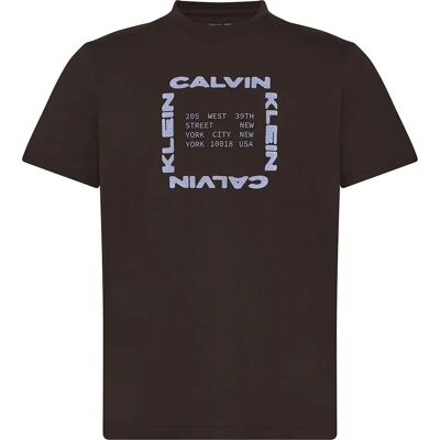 Calvin Klein Jeans Maglietta A Maniche Corte 30s Box Rich Brown S Calvin Klein Jeans Maglietta A Maniche Corte 30s Box Rich Brown S