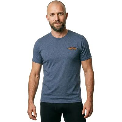 Shark Attack Maglietta A Maniche Corte Vintage Logo Heather Blue M Shark Attack Maglietta A Maniche Corte Vintage Logo Heather Blue M