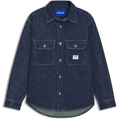 Hugo Camicia A Maniche Lunghe Ebolt 10276905 Dark Blue XL Hugo Camicia A Maniche Lunghe Ebolt 10276905 Dark Blue XL