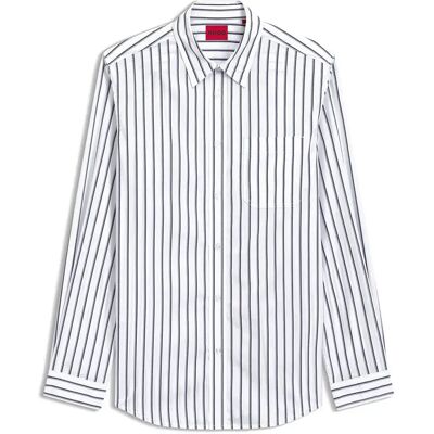 Hugo Camicia A Maniche Lunghe Erillo 1027352 Open White S Hugo Camicia A Maniche Lunghe Erillo 1027352 Open White S
