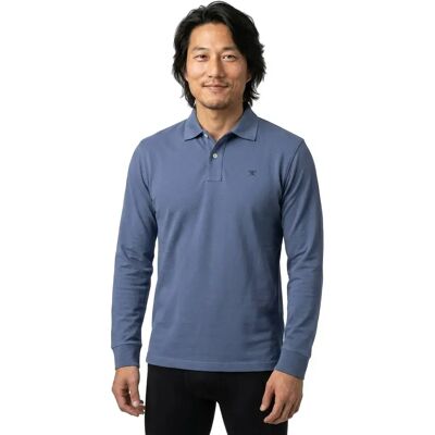 Hackett Polo A Maniche Lunghe Hm5500022 Slim Fit Eton Blue 2XL Hackett Polo A Maniche Lunghe Hm5500022 Slim Fit Eton Blue 2XL