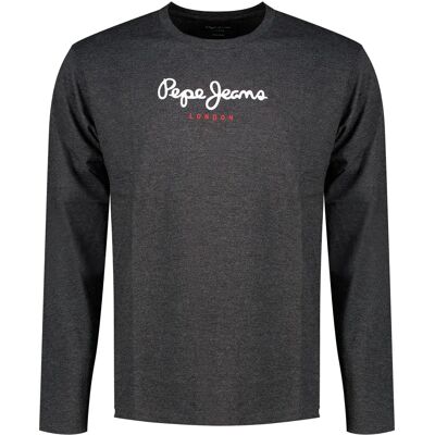 Pepe Jeans Maglietta A Maniche Lunghe Eggo Dark Grey Marl 2XL Pepe Jeans Maglietta A Maniche Lunghe Eggo Dark Grey Marl 2XL