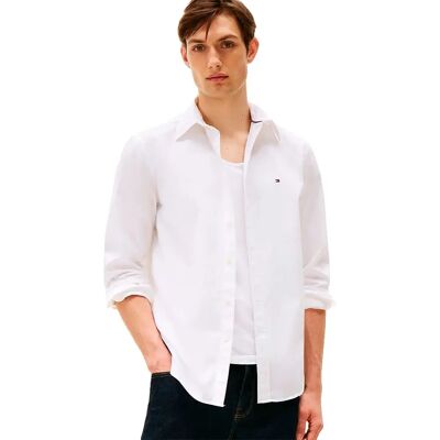 Tommy Hilfiger Camicia A Maniche Lunghe Core Flex Regular Fit White XS Tommy Hilfiger Camicia A Maniche Lunghe Core Flex Regular Fit White XS