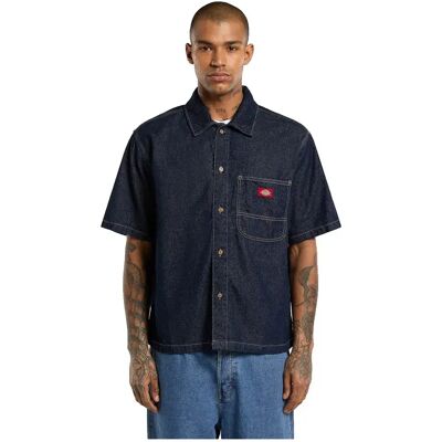 Dickies Camicia A Maniche Corte Denim Rinsed M Dickies Camicia A Maniche Corte Denim Rinsed M