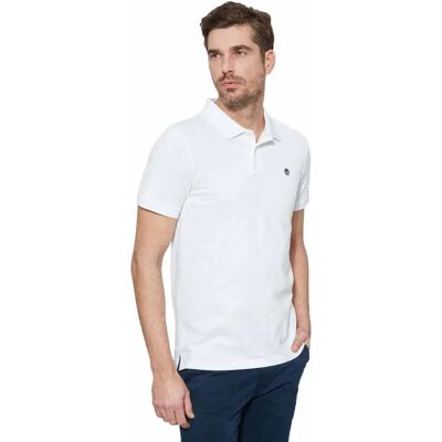 Timberland Polo A Maniche Corte Millers River White L Timberland Polo A Maniche Corte Millers River White L