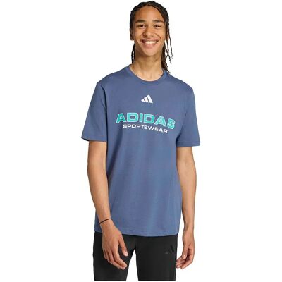 Adidas Maglietta A Maniche Corte House Of Tiro Linear Graphic Preloved Ink 2XL Adidas Maglietta A Maniche Corte House Of Tiro Linear Graphic Preloved Ink 2XL