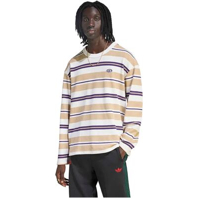 Adidas Originals Maglietta A Maniche Lunghe 90s Alternative Sport Stripe Waffle Core White M Adidas Originals Maglietta A Maniche Lunghe 90s Alternative Sport Stripe Waffle Core White M