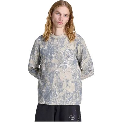 Adidas Originals Camicia A Maniche Lunghe Camo Waffle Putty Grey / Grey Three / Wonder Beige L Adidas Originals Camicia A Maniche Lunghe Camo Waffle Putty Grey / Grey Three / Wonder Beige L