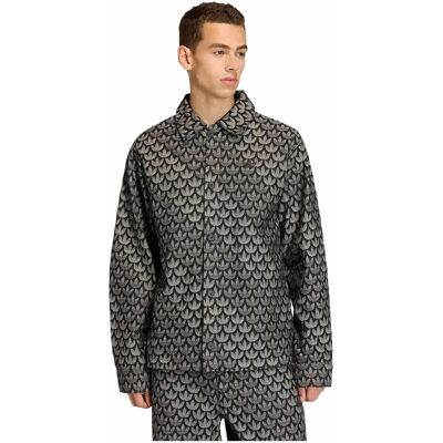 Adidas Originals Camicia A Maniche Lunghe Denim Monogram Black M Adidas Originals Camicia A Maniche Lunghe Denim Monogram Black M