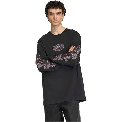 Adidas Originals Maglietta A Maniche Lunghe Graphic Black M Adidas Originals Maglietta A Maniche Lunghe Graphic Black M