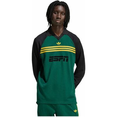 Adidas Originals Polo A Maniche Lunghe Sponsored Archive Collegiate Green / Black M Adidas Originals Polo A Maniche Lunghe Sponsored Archive Collegiate Green / Black M