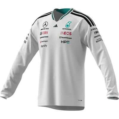 Adidas Maglietta A Maniche Lunghe Mercedes-amg Petronas F1 Team Driver Authentic White XL Adidas Maglietta A Maniche Lunghe Mercedes-amg Petronas F1 Team Driver Authentic White XL