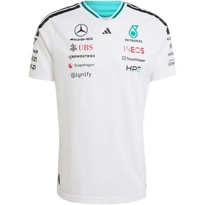 Adidas Maglietta A Maniche Corte Mercedes-amg Petronas F1 Team Driver Authentic White L Adidas Maglietta A Maniche Corte Mercedes-amg Petronas F1 Team Driver Authentic White L