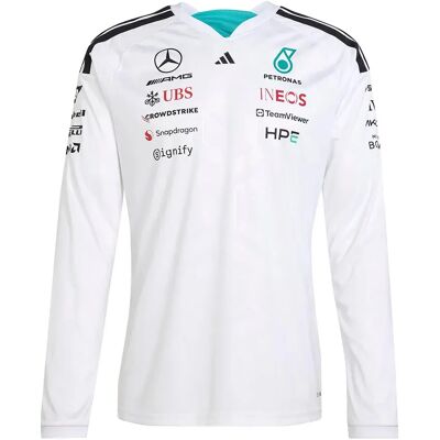 Adidas Maglietta A Maniche Lunghe Mercedes-amg Petronas F1 Team Driver White 2XL Adidas Maglietta A Maniche Lunghe Mercedes-amg Petronas F1 Team Driver White 2XL