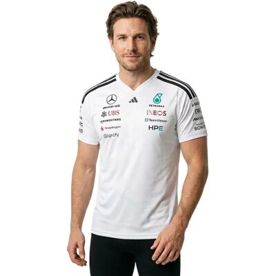 Adidas Maglietta A Maniche Corte Mercedes-amg Petronas F1 Team Driver White XL Adidas Maglietta A Maniche Corte Mercedes-amg Petronas F1 Team Driver White XL