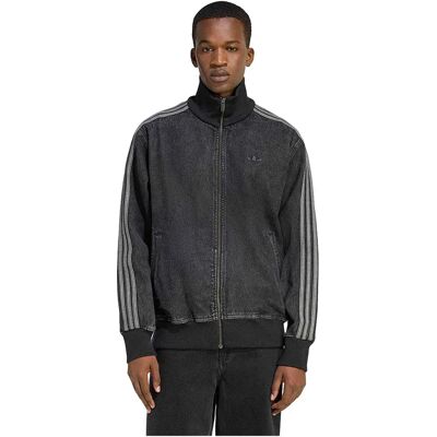 Adidas Originals Giacca Di Jeans Adicolor Firebird True Black Denim L Adidas Originals Giacca Di Jeans Adicolor Firebird True Black Denim L