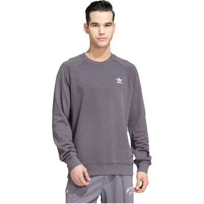 Adidas Originals Felpa Trefoil Essentials French Terry Crew Grey Strata S Adidas Originals Felpa Trefoil Essentials French Terry Crew Grey Strata S