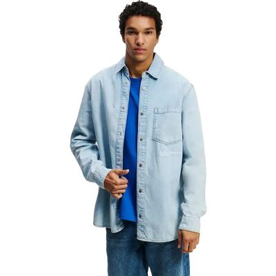Karl Lagerfeld Jeans Camicia A Maniche Lunghe A2m16021 Denim Light Blue S Karl Lagerfeld Jeans Camicia A Maniche Lunghe A2m16021 Denim Light Blue S