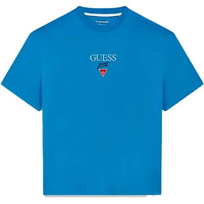 Guess Jeans Maglietta A Maniche Corte Baker Logo Blue Note 2XL Guess Jeans Maglietta A Maniche Corte Baker Logo Blue Note 2XL