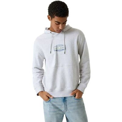 Guess Jeans Felpa Con Cappuccio M6rq25kcpr1 Light Grey Heather 2XL Guess Jeans Felpa Con Cappuccio M6rq25kcpr1 Light Grey Heather 2XL