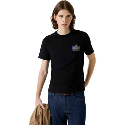 Guess Jeans Maglietta A Maniche Corte Royal Slim Fit Jet Black A996 2XL Guess Jeans Maglietta A Maniche Corte Royal Slim Fit Jet Black A996 2XL