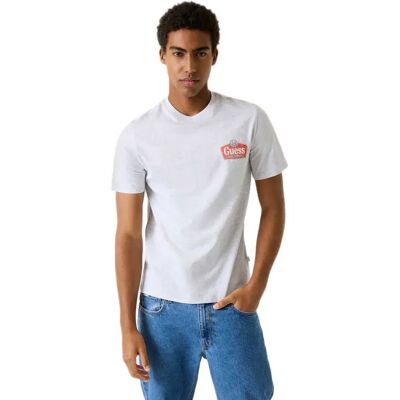 Guess Jeans Maglietta A Maniche Corte Royal Slim Fit Light Grey Heather XL Guess Jeans Maglietta A Maniche Corte Royal Slim Fit Light Grey Heather XL