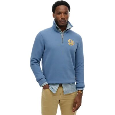 Superdry Maglione Con Mezza Zip Neon Bay Blue S Superdry Maglione Con Mezza Zip Neon Bay Blue S