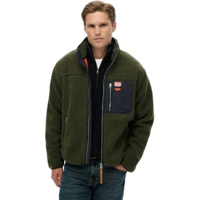 Superdry Giacca Vintage Retro Army Khaki Green L Superdry Giacca Vintage Retro Army Khaki Green L