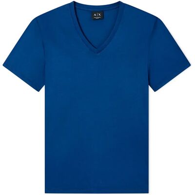 Armani Exchange Maglietta A Maniche Corte Con Collo A V 8nzt75_zja5z Bellwether Blue 2XL Armani Exchange Maglietta A Maniche Corte Con Collo A V 8nzt75_zja5z Bellwether Blue 2XL