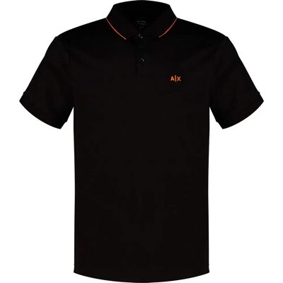 Armani Exchange Polo A Maniche Corte Xm001289_af10363 Black / Orange Rust 2XL Armani Exchange Polo A Maniche Corte Xm001289_af10363 Black / Orange Rust 2XL