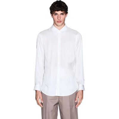 Armani Exchange Camicia A Maniche Lunghe Xm001817_af13235 Off White / Driftwoo M Armani Exchange Camicia A Maniche Lunghe Xm001817_af13235 Off White / Driftwoo M