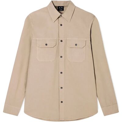 Armani Exchange Camicia A Maniche Lunghe Xm002191_af21226 Driftwood 2XL Armani Exchange Camicia A Maniche Lunghe Xm002191_af21226 Driftwood 2XL